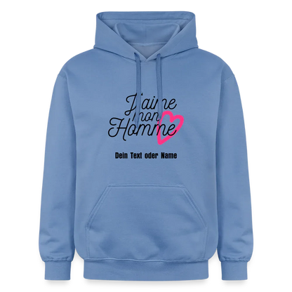 Kuschel-Hoodie "Valentine" für Frauen – personalisierbar & weich - Carolina Blue