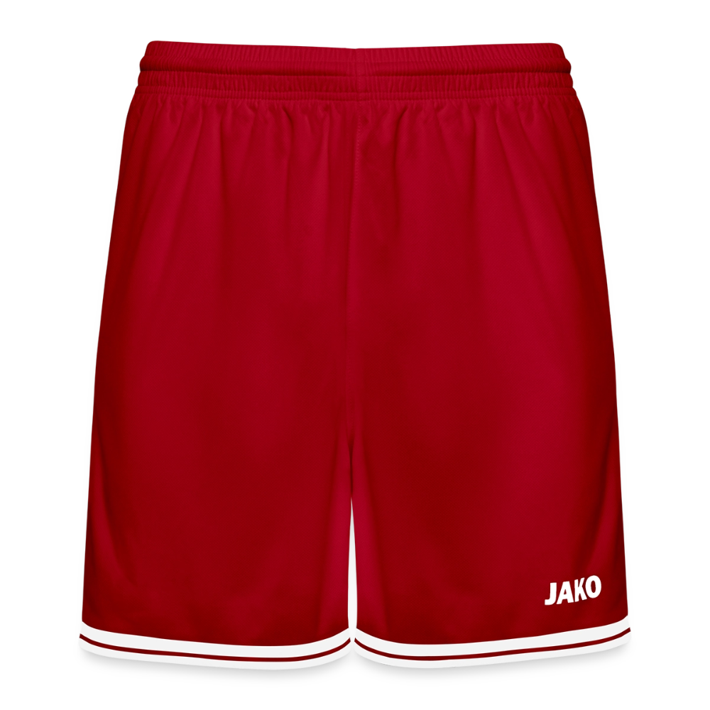 JAKO Basketball Short Center 2.0 - personalisierbar - Rot/Weiß