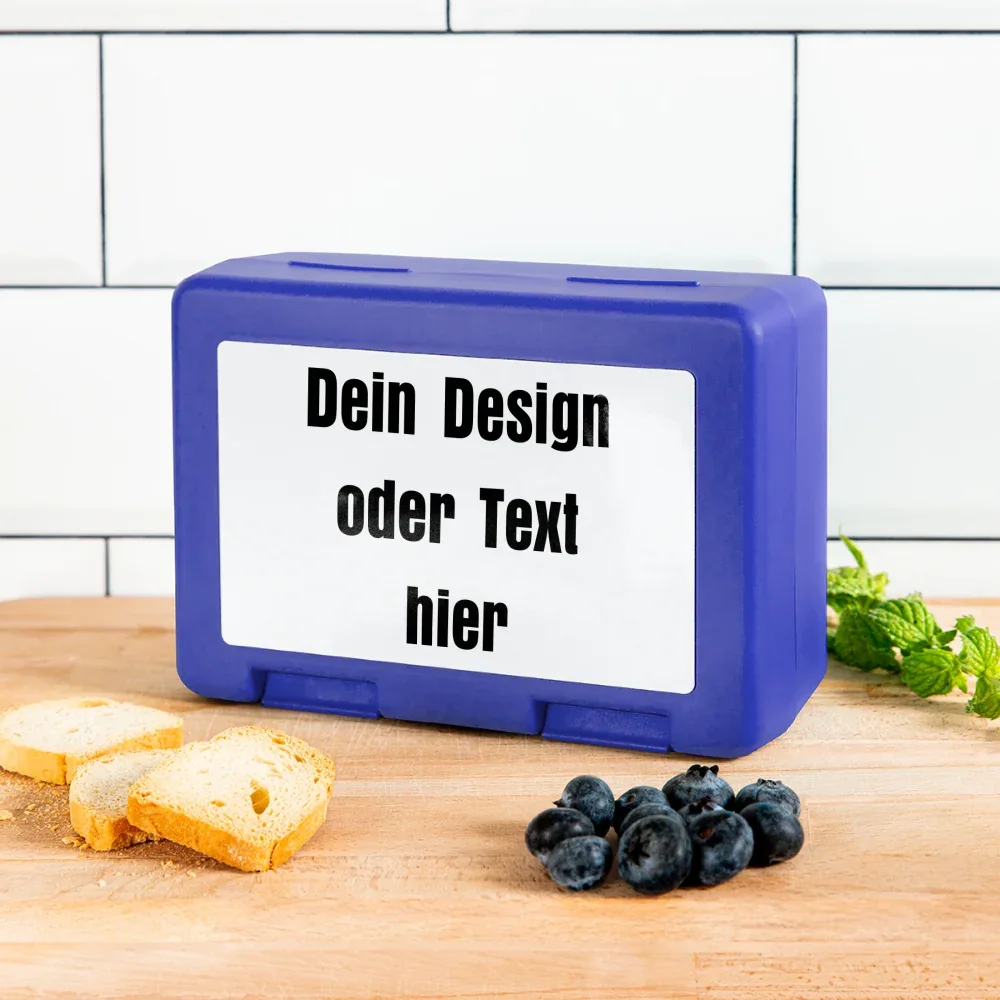 Brotdose - personalisierbar - Royalblau