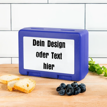 Brotdose - personalisierbar - Royalblau