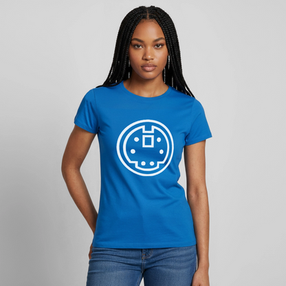 "PS/2" Motiv-T-Shirt für Frauen, Farbe Royalblau