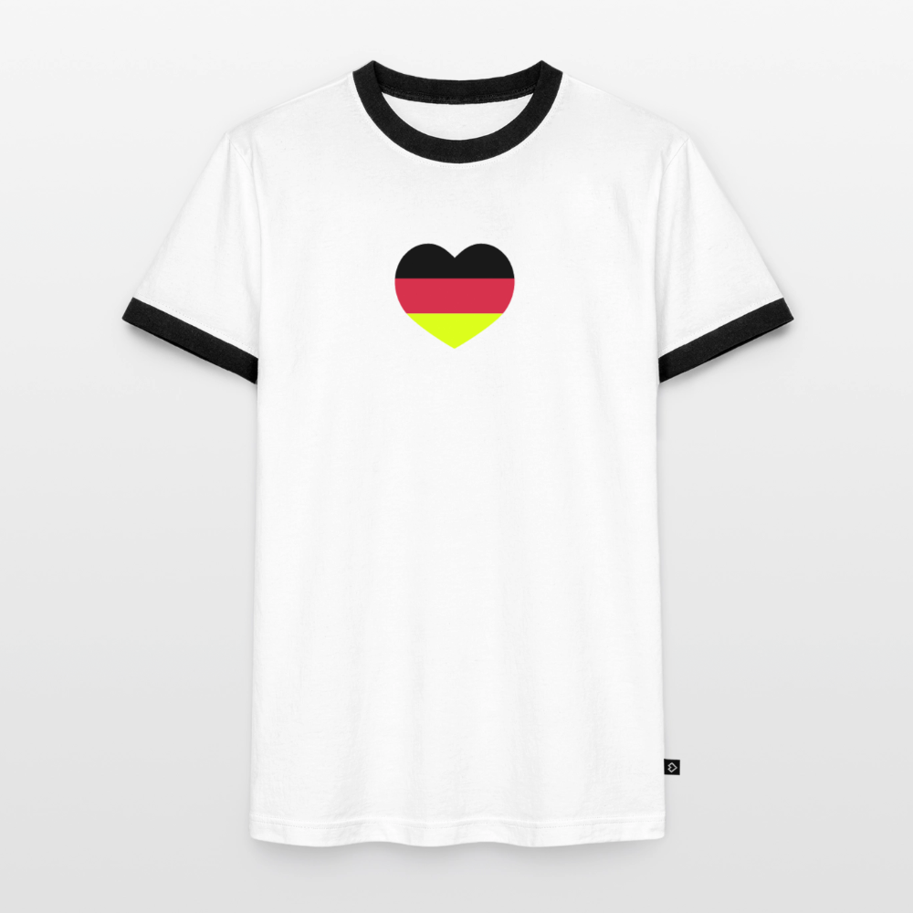 Männer T-Shirt Fussball "Spielmacher" - Weiß/Schwarz