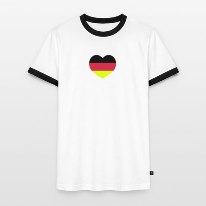 Männer T-Shirt Fussball "Spielmacher" - Weiß/Schwarz