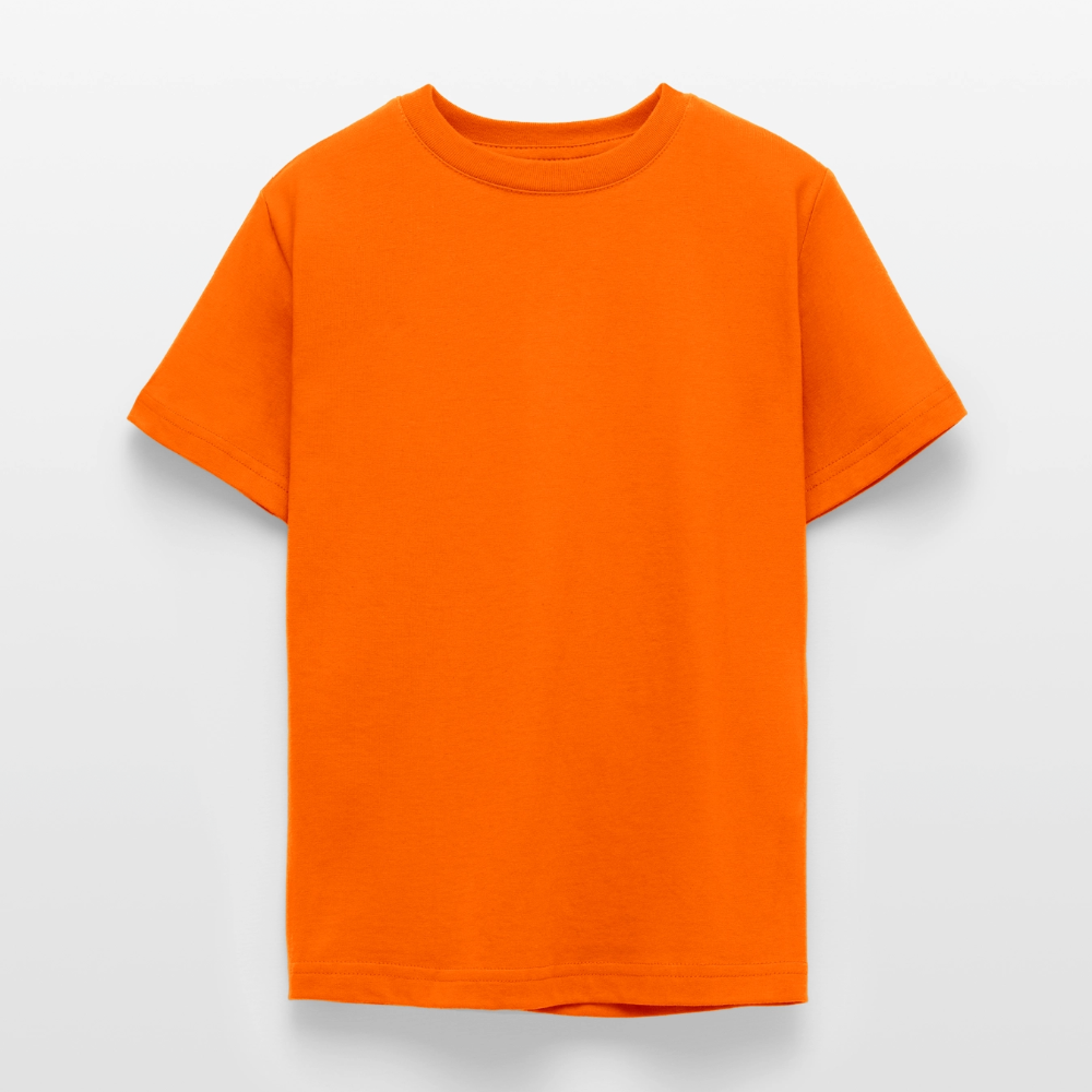 Teenager T-Shirt - personalisierbare Vorder- und Rückseite - Orange