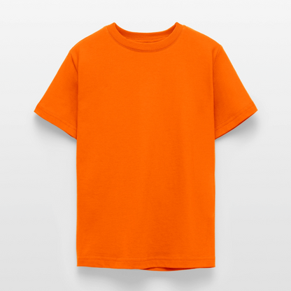 Teenager T-Shirt - personalisierbare Vorder- und Rückseite - Orange