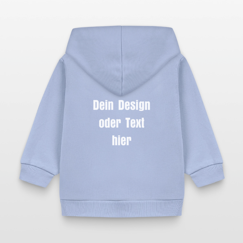 Stanley/Stella Bio Zip Hoodie BABY CONNECTOR - personalisierbar - Sky