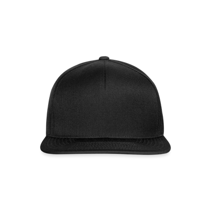 Snapback Cap - personalisierbar - Schwarz/Schwarz