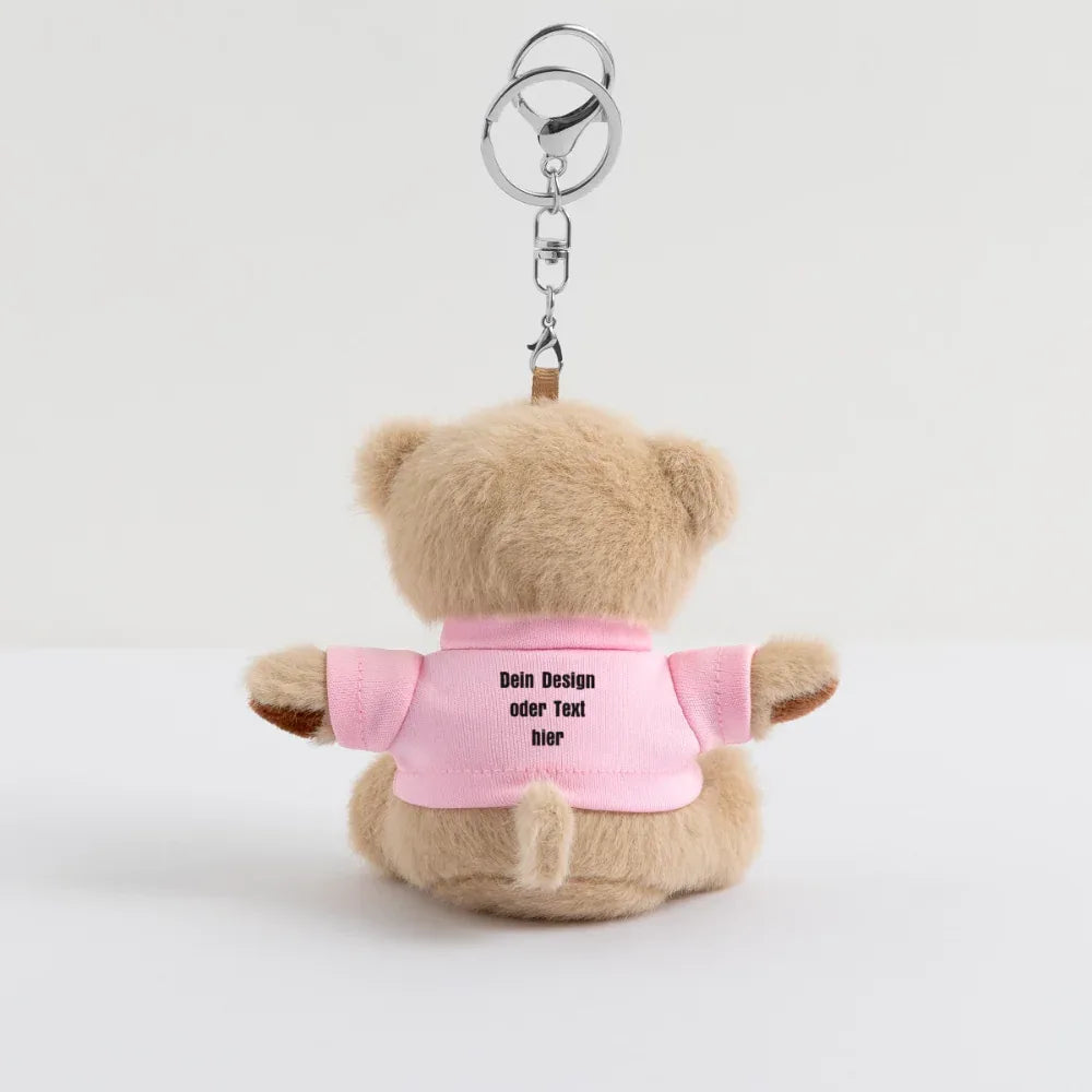 Kuscheltier Schlüsselanhänger - personalisierbar - Rosa