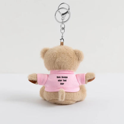 Kuscheltier Schlüsselanhänger - personalisierbar - Rosa