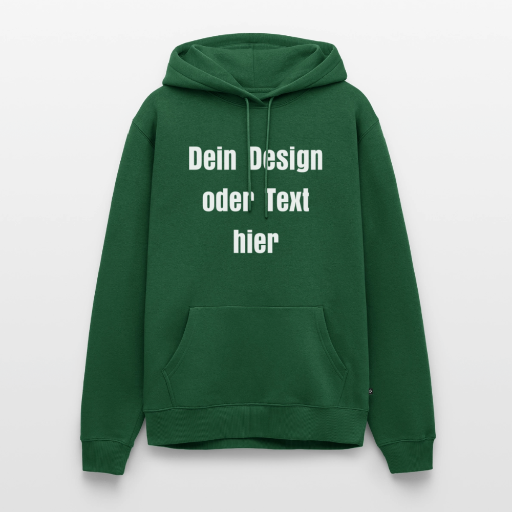 Männer Premium Hoodie - personalisierbare Vorder- und Rückseite - Flaschengrün