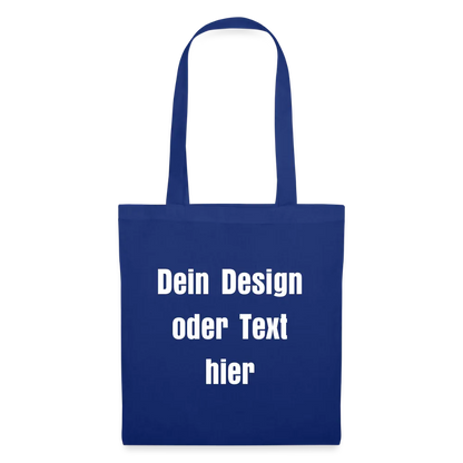 Stoffbeutel aus 100% Baumwolle - personalisierbar - Royalblau