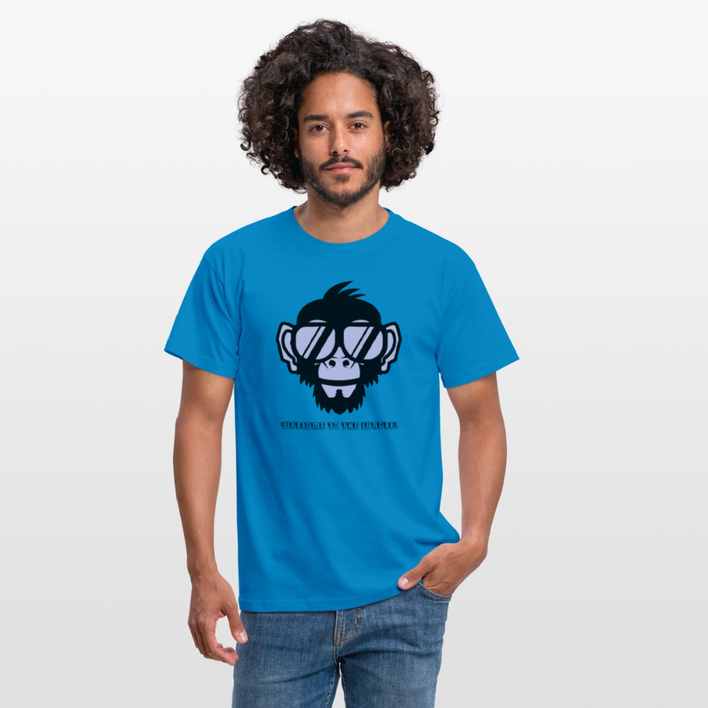 "Welcome to the Jungle" Motiv-T-Shirt für Männer - Royalblau