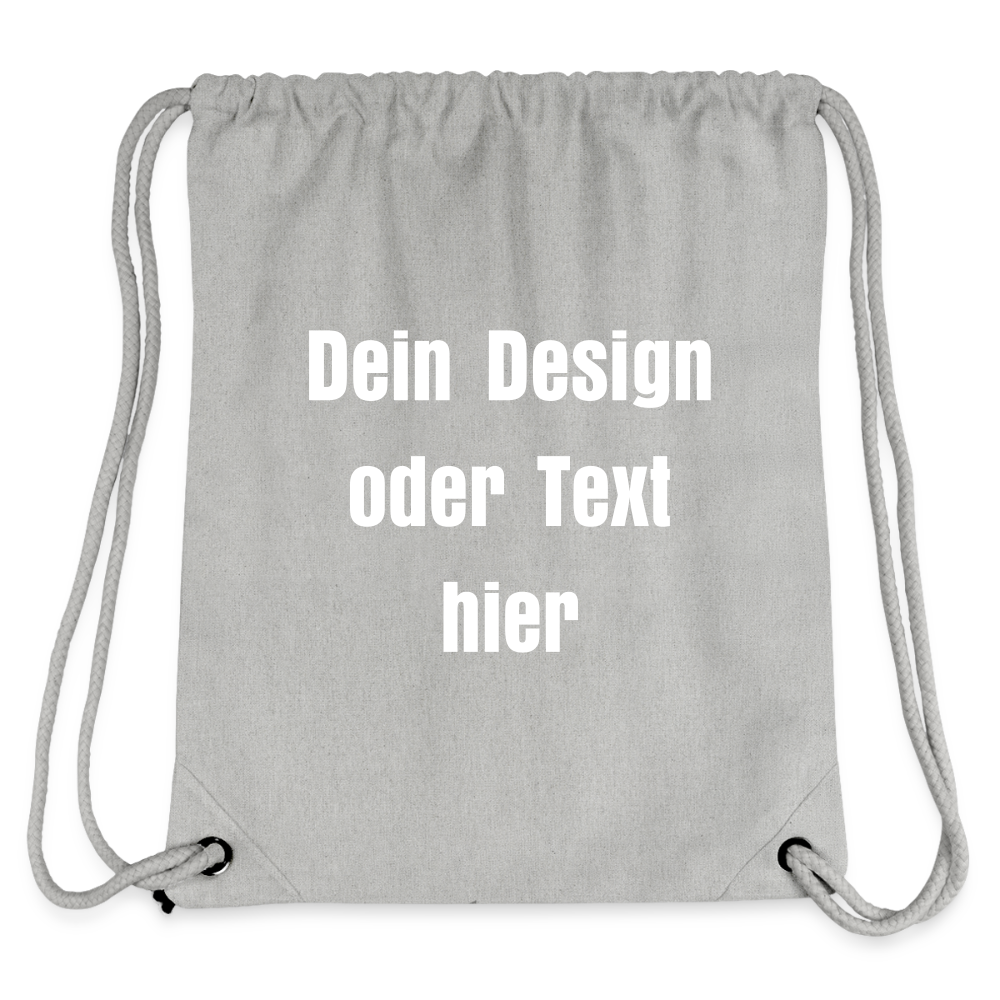 Stanley/Stella recycelter Gym Bag - personalisierbar - Grau meliert