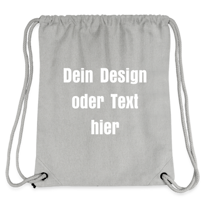 Stanley/Stella recycelter Gym Bag - personalisierbar - Grau meliert