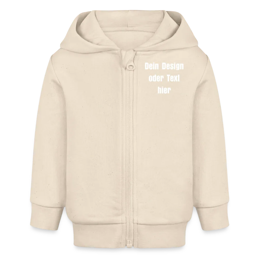 Stanley/Stella Bio Zip Hoodie BABY CONNECTOR - personalisierbar - Natur