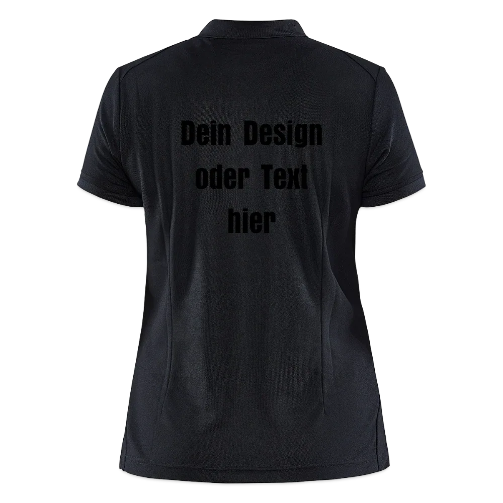 CRAFT Core Unify Frauen Polo Shirt - personalisierbar - Schwarz