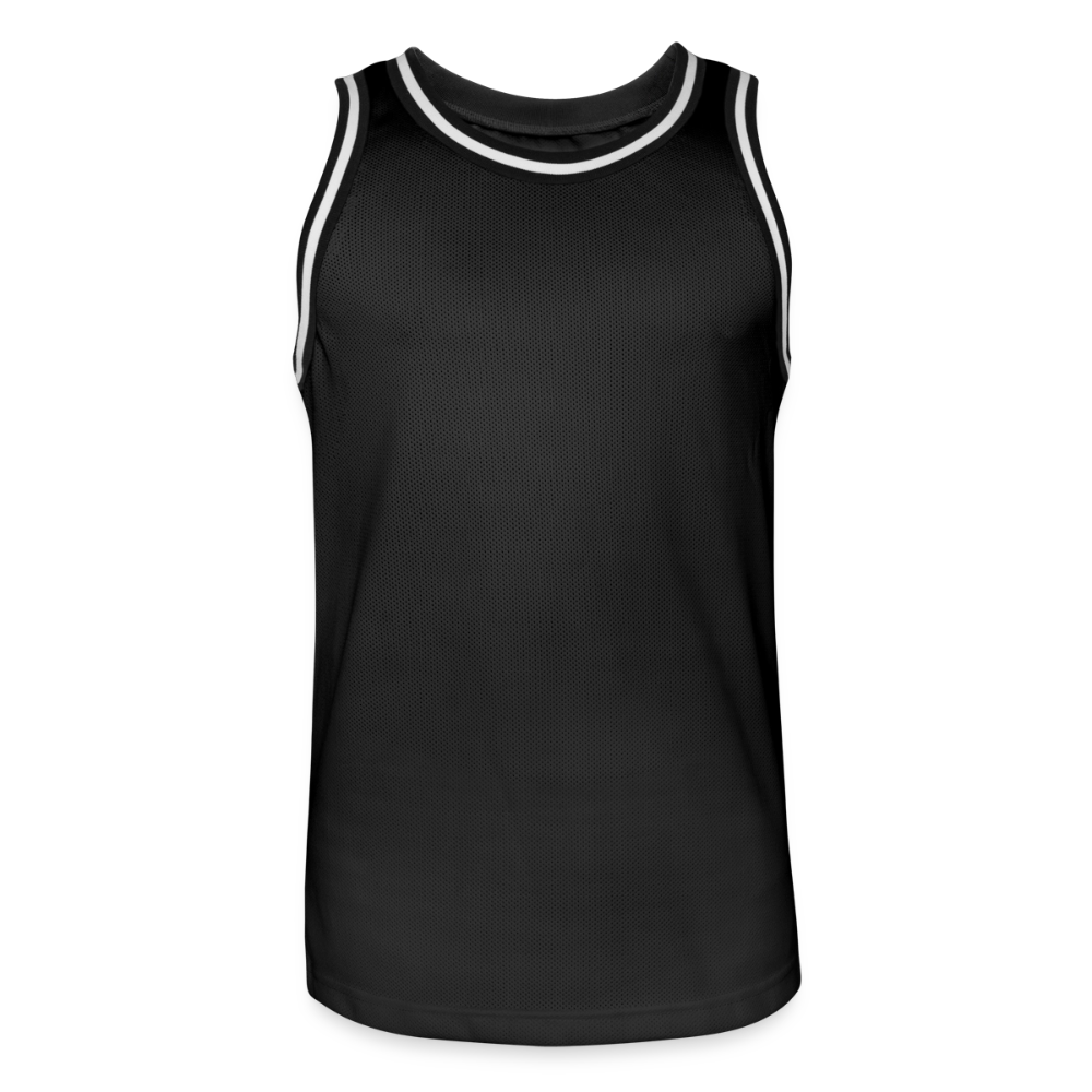 Männer Basketball-Trikot - personalisierbar - Schwarz/Weiß
