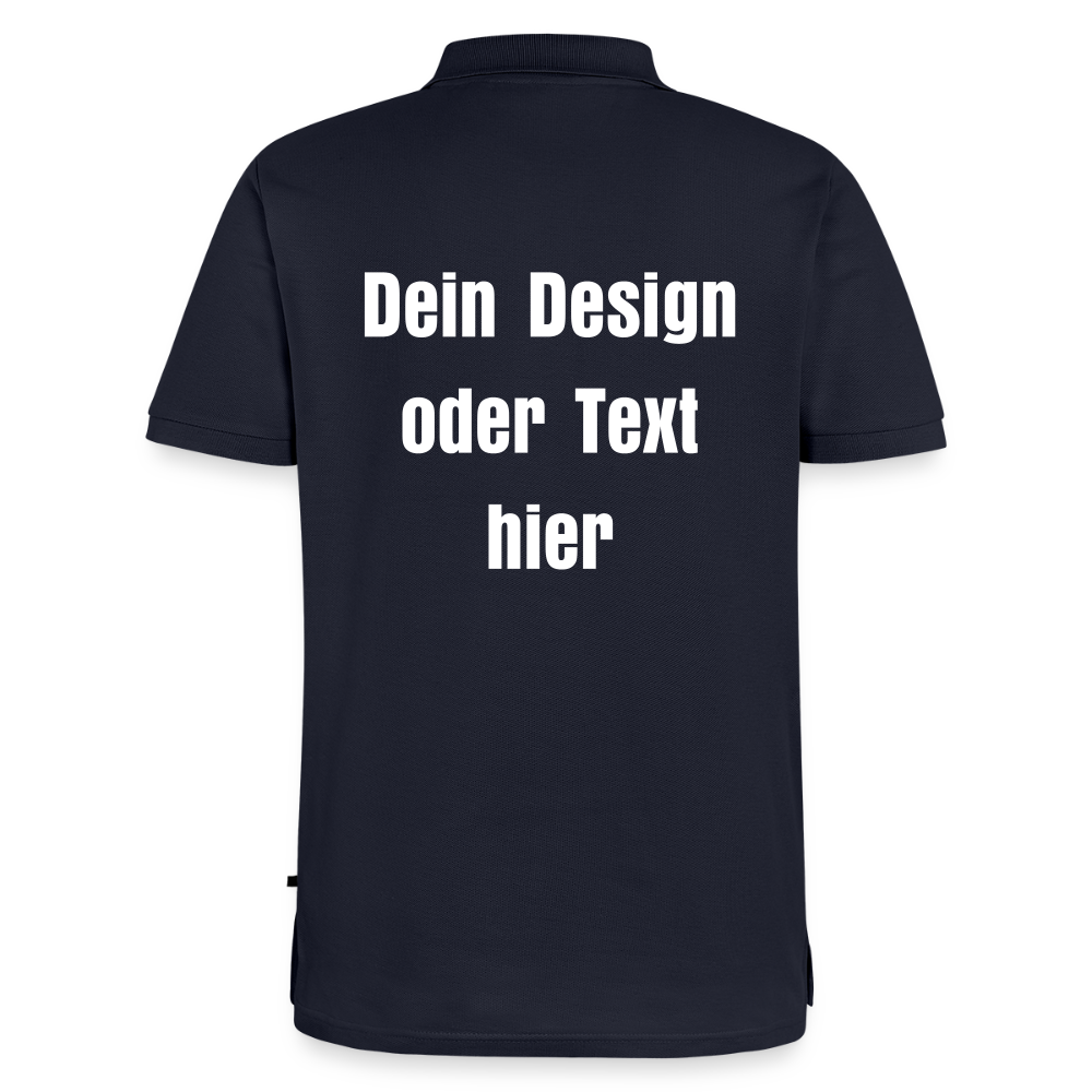 Männer Premium Bio Polo Shirt - personalisierbar - Navy