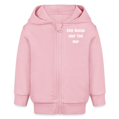 Stanley/Stella Bio Zip Hoodie BABY CONNECTOR - personalisierbar - Hellrosa