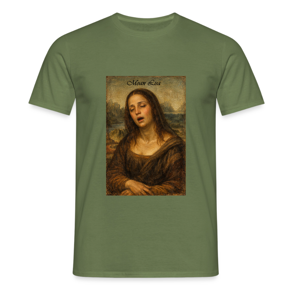 "Moan Lisa" Männer T-Shirt - Militärgrün