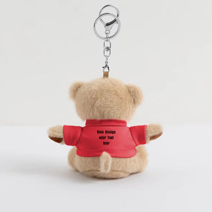 Kuscheltier Schlüsselanhänger - personalisierbar - Rot