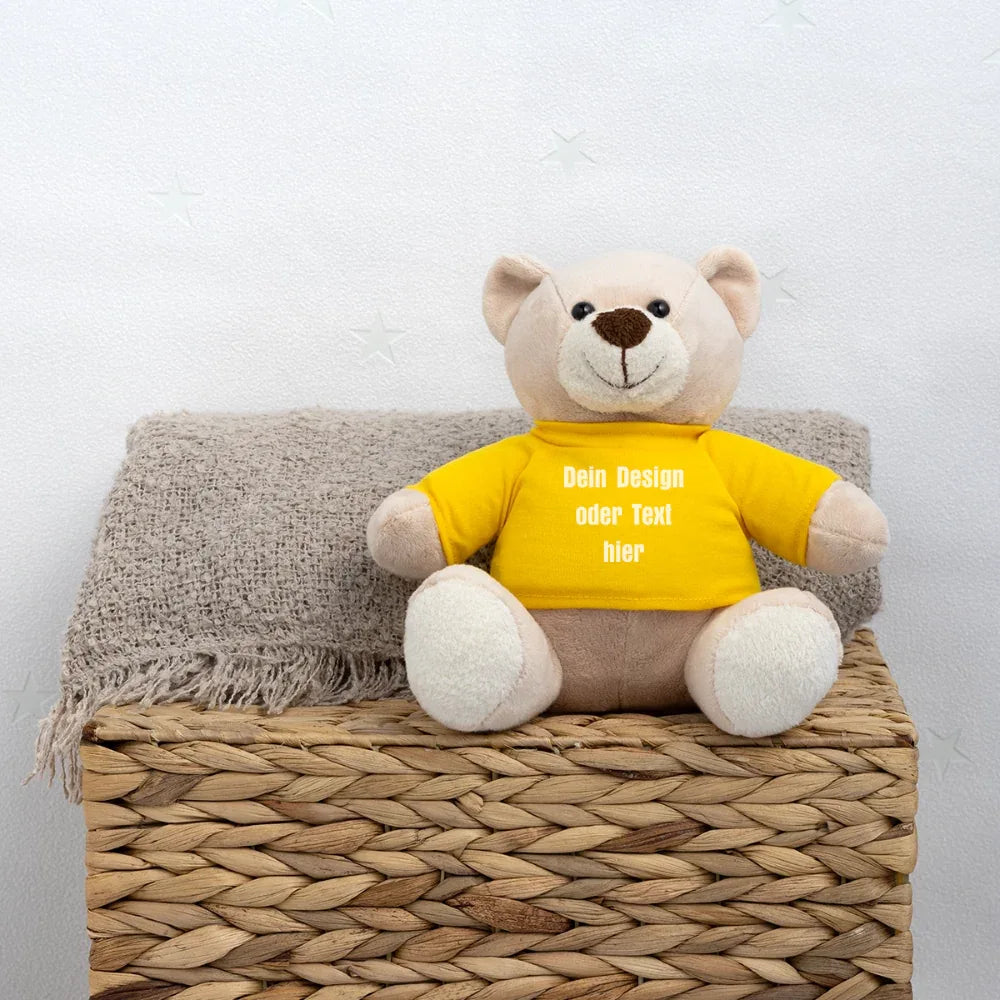 Teddy - personalisierbar - Sonnengelb