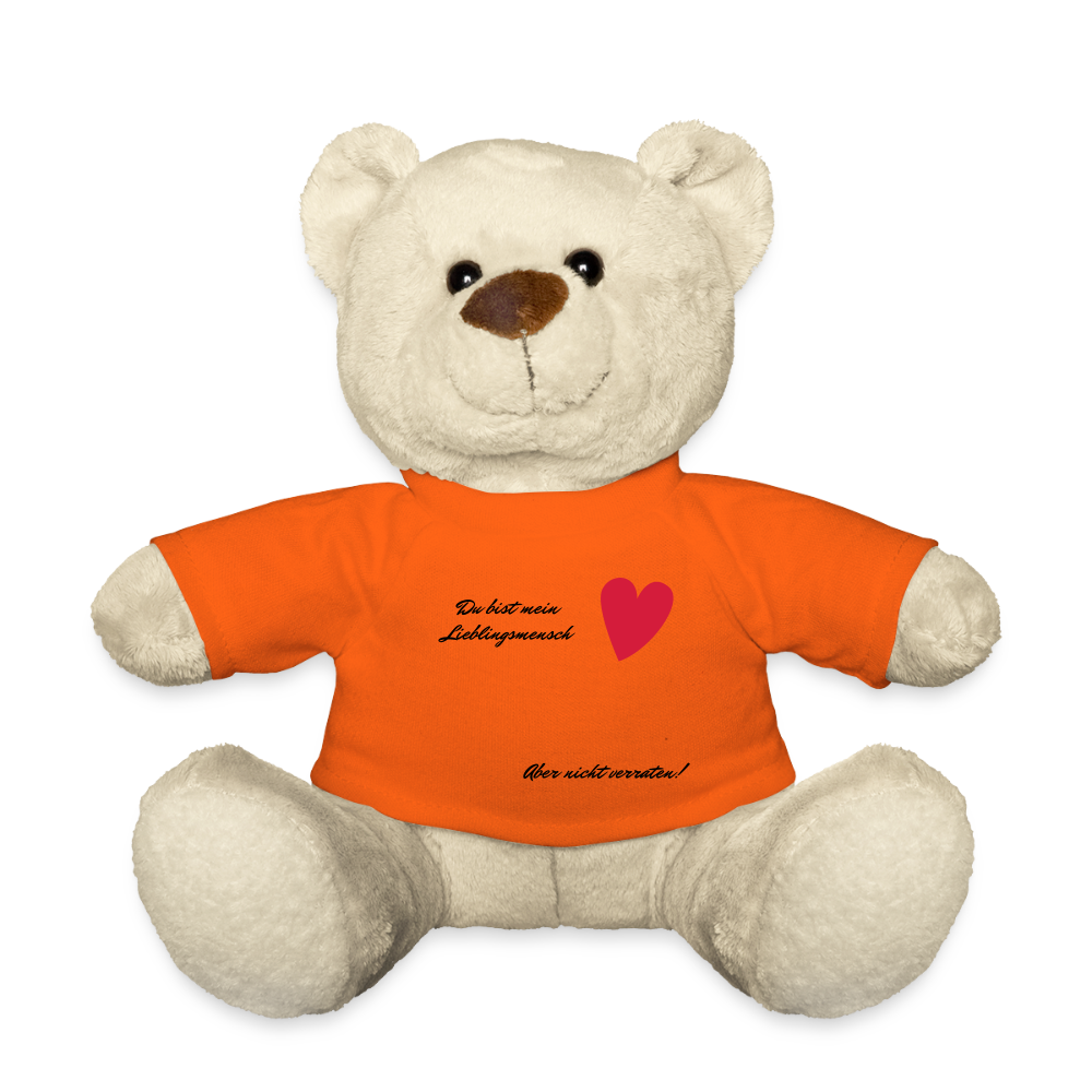 Teddy - personalisierbar - Goldorange