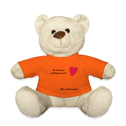 Teddy - personalisierbar - Goldorange