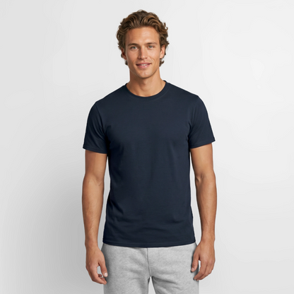 Männer T-Shirt - personalisierbare Vorder- und Rückseite - Navy