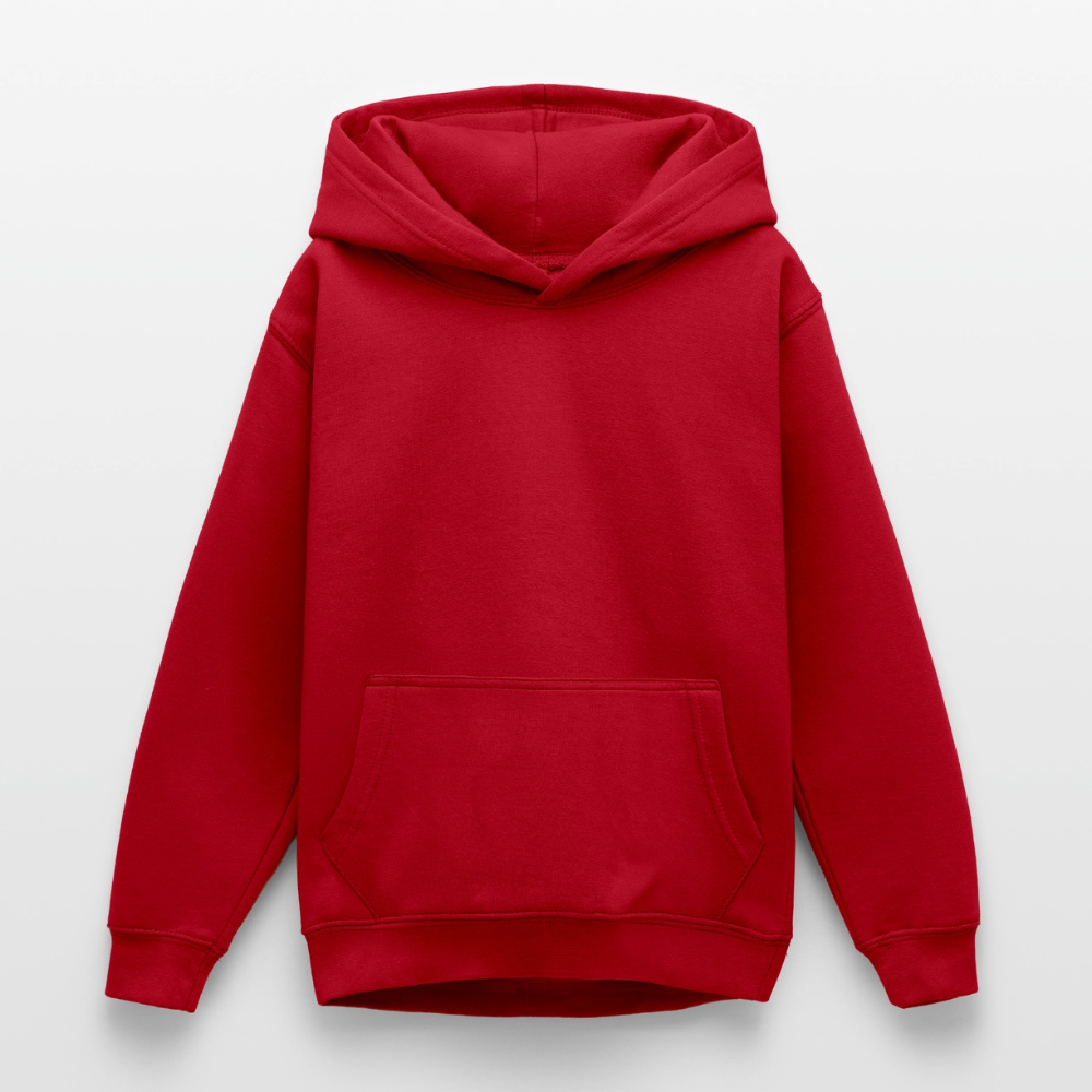 Teenager Hoodie - personalisierbare Vorder- und Rückseite - Rot
