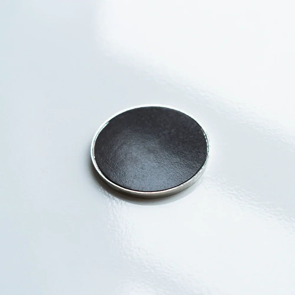 Runder Kühlschrankmagnet - personalisierbar - Weiß