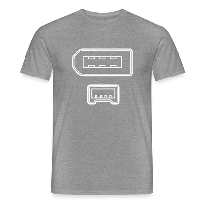 "IEEE 1394" Motiv-T-Shirt für Männer, Farbe Graphit meliert
