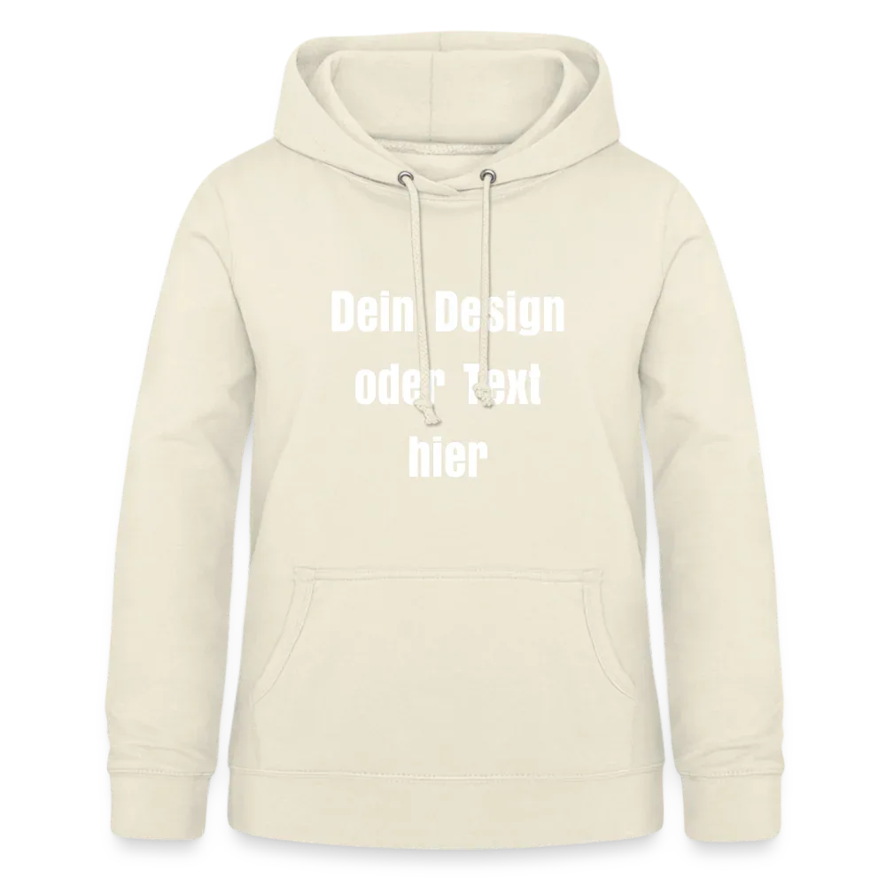 Frauen Hoodie - personalisierbare Vorder- und Rückseite - Vanille-Milchshake