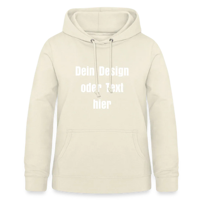 Frauen Hoodie - personalisierbare Vorder- und Rückseite - Vanille-Milchshake