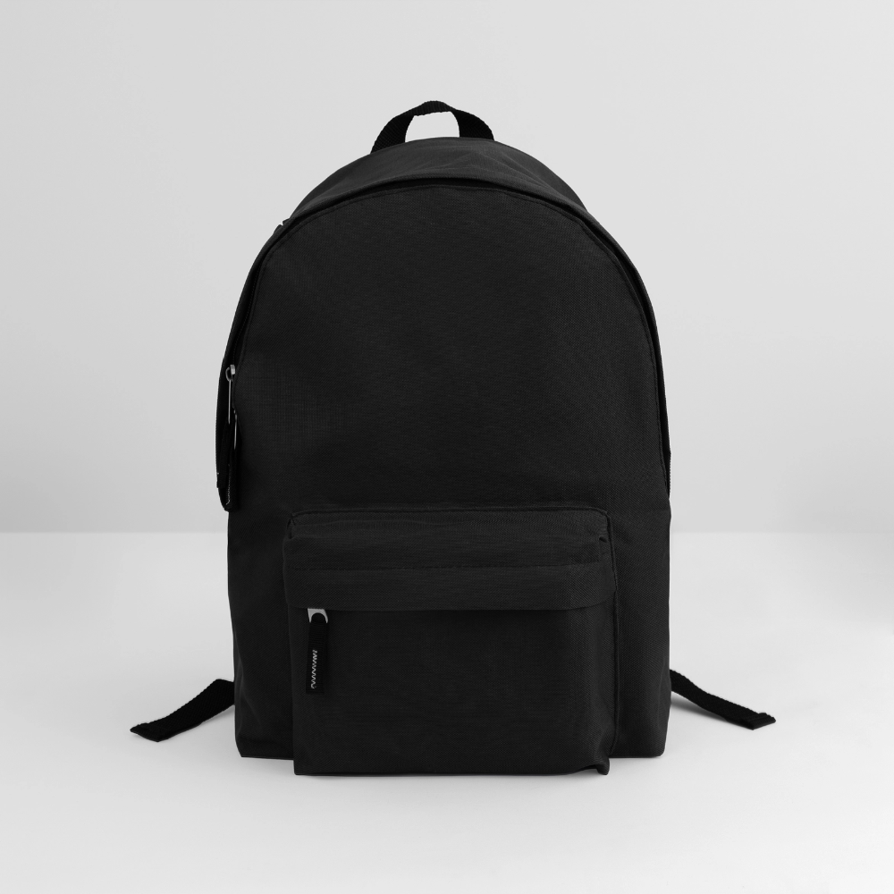 Klassischer Rucksack - personalisierbar - Schwarz