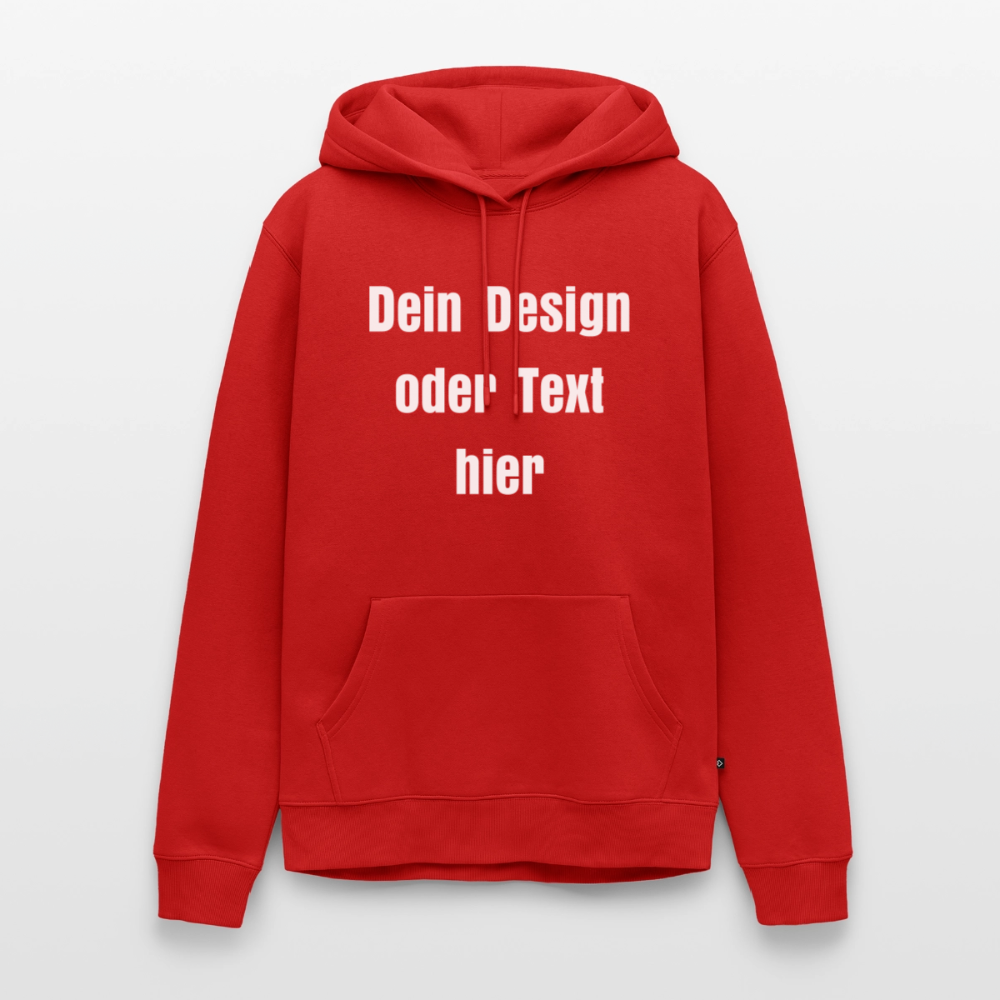 Männer Premium Hoodie - personalisierbare Vorder- und Rückseite - Rot