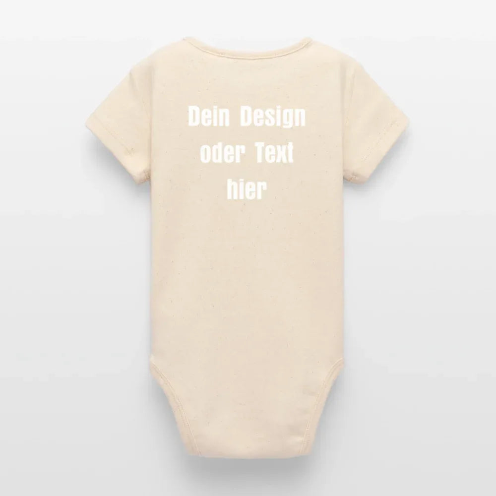 Stanley/Stella Baby Bio Kurzarm-Body - personalisierbar - Natur