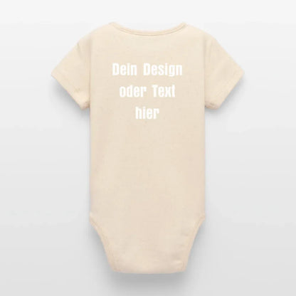 Stanley/Stella Baby Bio Kurzarm-Body - personalisierbar - Natur