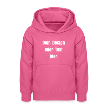 Teenager Hoodie - personalisierbare Vorder- und Rückseite - Pink