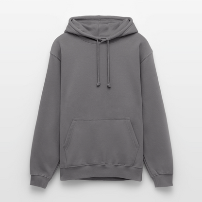 Unisex Hoodie - personalisierbare Vorder- und Rückseite - Mittelgrau