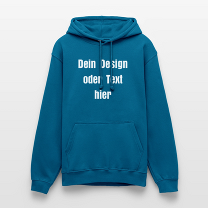 Unisex Hoodie - personalisierbare Vorder- und Rückseite - Tiefseeblau 