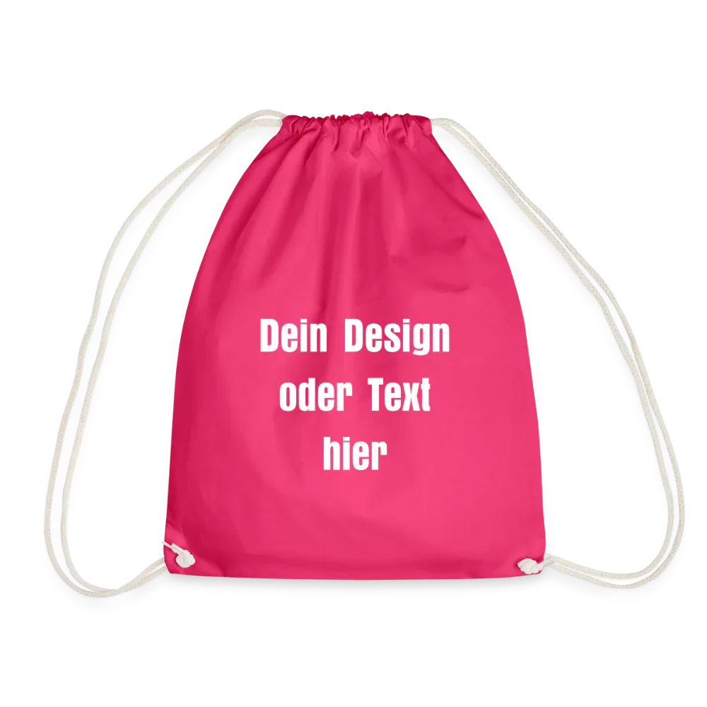 Turnbeutel - personalisierbar - Fuchsia