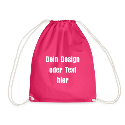 Turnbeutel - personalisierbar - Fuchsia