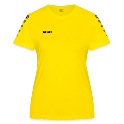 JAKO Frauen Trikot Team - personalisierbare Vorder- und Rückseite - Gelb