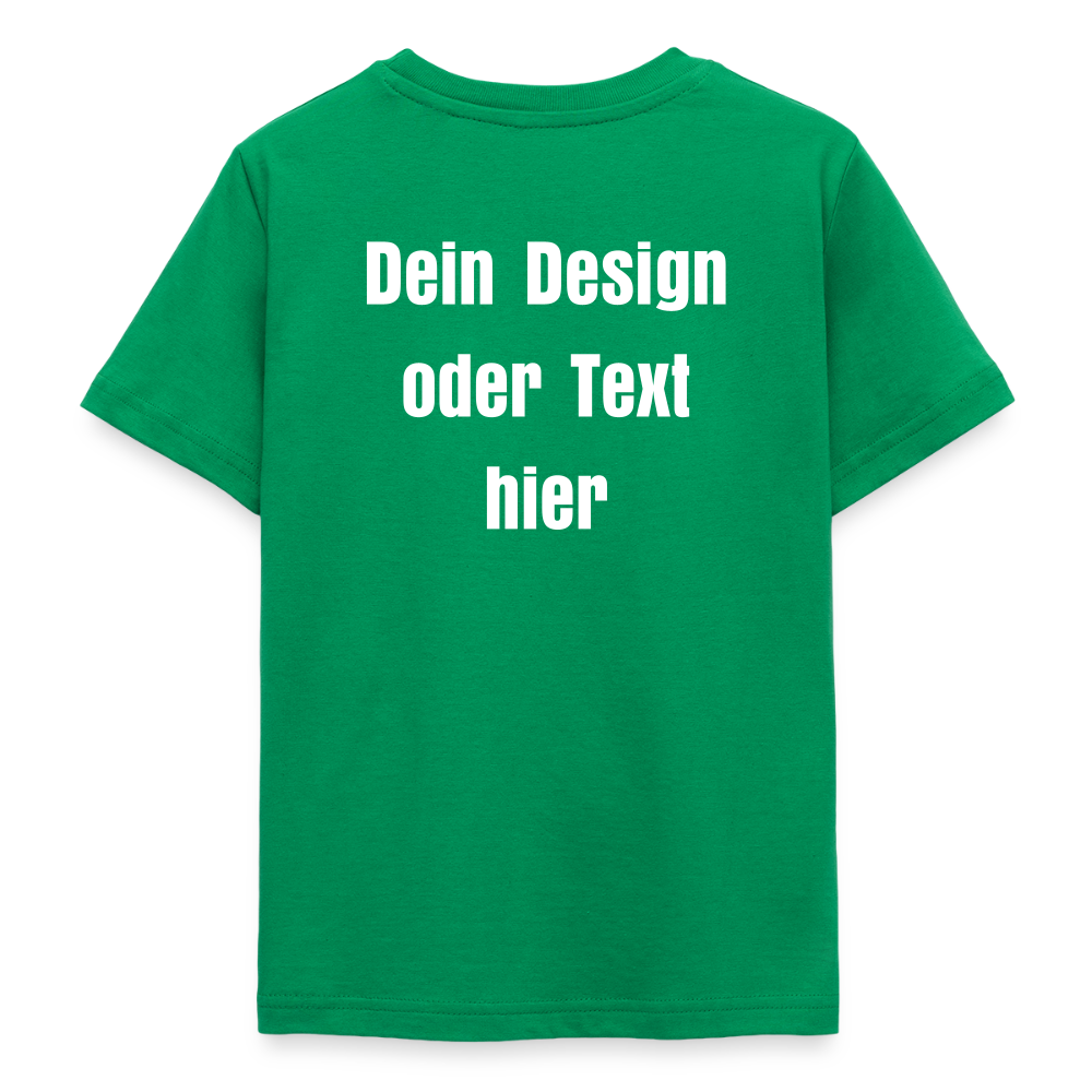 Teenager T-Shirt - personalisierbare Vorder- und Rückseite - Kelly Green