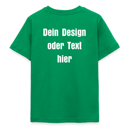 Teenager T-Shirt - personalisierbare Vorder- und Rückseite - Kelly Green