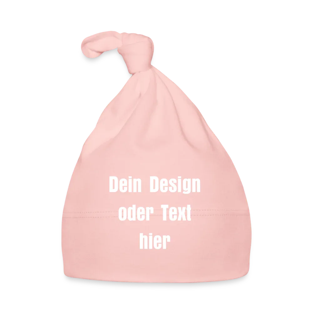 Elastische Baby Mütze 100% Baumwolle - personalisierbar - Rosa