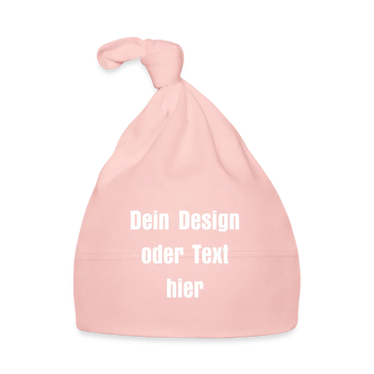 Elastische Baby Mütze 100% Baumwolle - personalisierbar - Rosa
