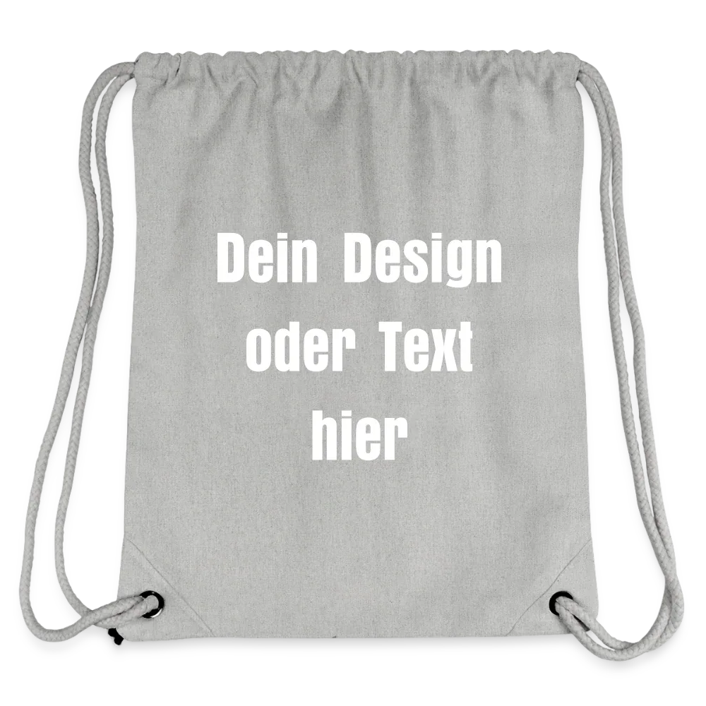 Stanley/Stella recycelter Gym Bag - personalisierbar - Grau meliert