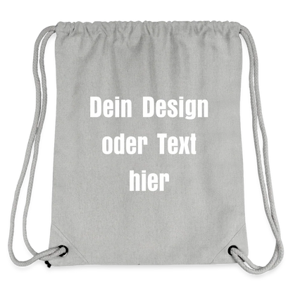Stanley/Stella recycelter Gym Bag - personalisierbar - Grau meliert